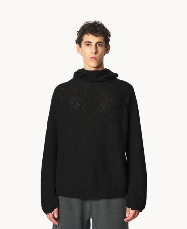 GOLDWIN 0 Perforated Wholegarment Knit Top – Black