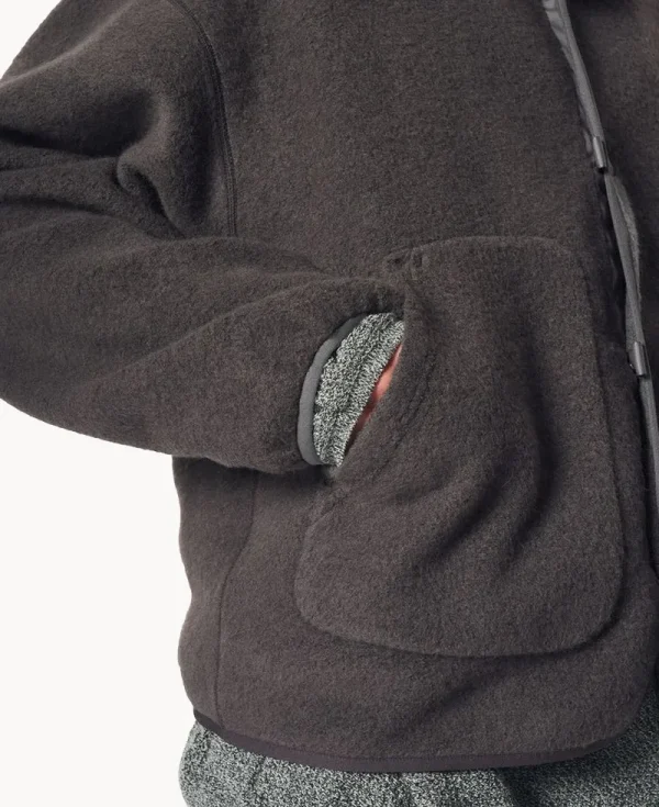 GOLDWIN 0 Wool Fleece Hoodie – Dark Lava