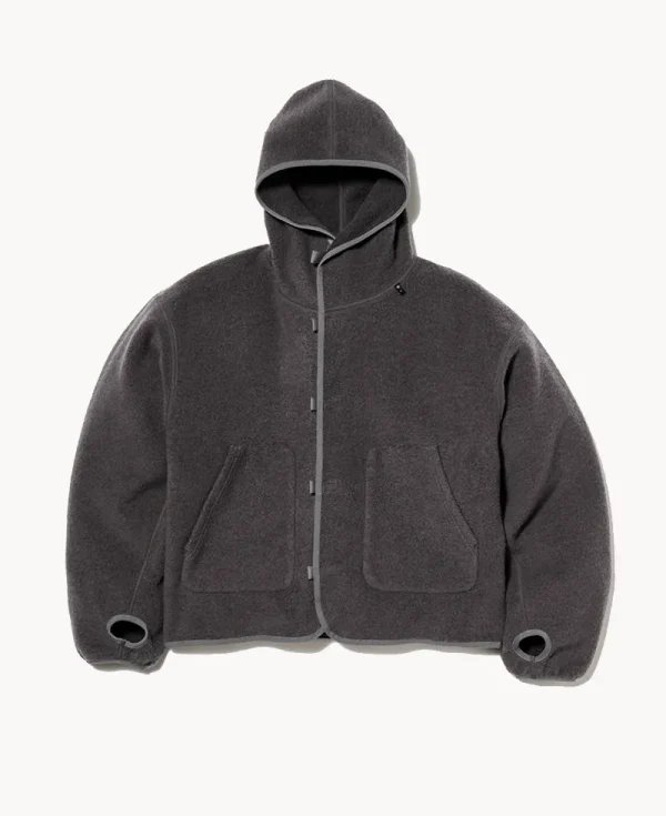 GOLDWIN 0 Wool Fleece Hoodie – Dark Lava