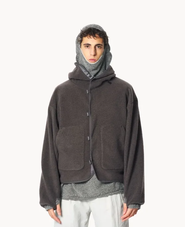 GOLDWIN 0 Wool Fleece Hoodie – Dark Lava