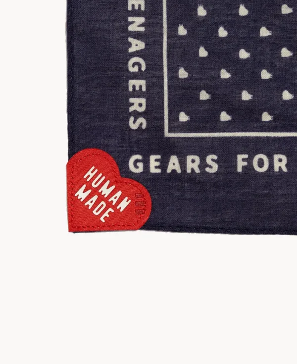 HUMAN MADE Big Bandana – Navy