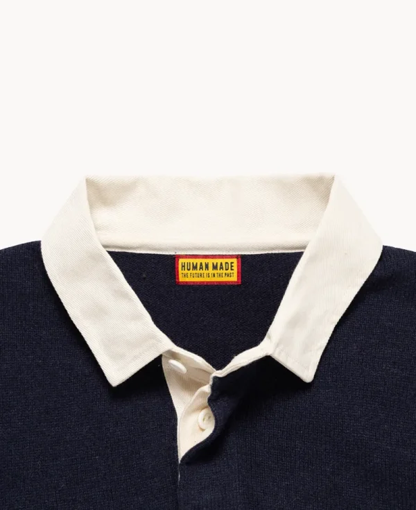 HUMAN MADE Rugby Knit Sweater – Navy