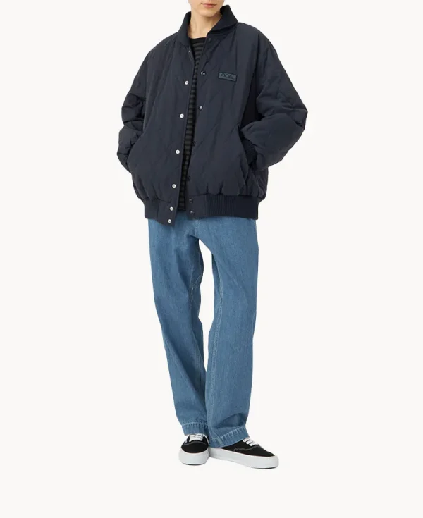 NANAMICA OOAL Quilting Varsity Jacket Dark Navy