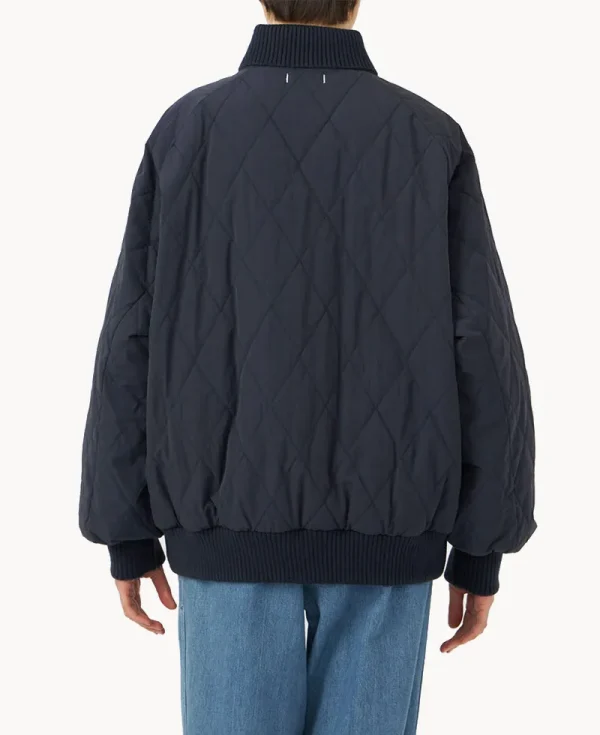 NANAMICA OOAL Quilting Varsity Jacket Dark Navy