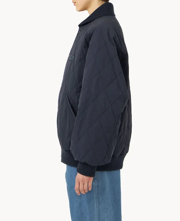 NANAMICA OOAL Quilting Varsity Jacket Dark Navy