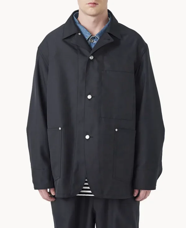 NANAMICA Polyester Twill Coverall Jacket Dark Navy