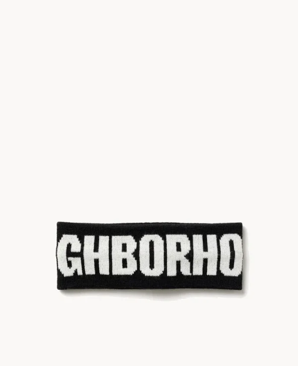 NEIGHBORHOOD Logo Hair Band – Black