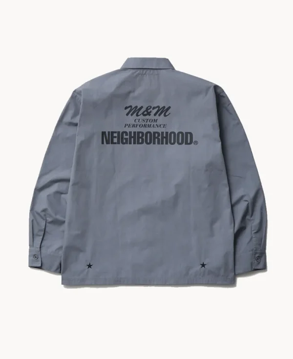 NEIGHBORHOOD NH x M&M. Classic Work LS Shirt – Gray