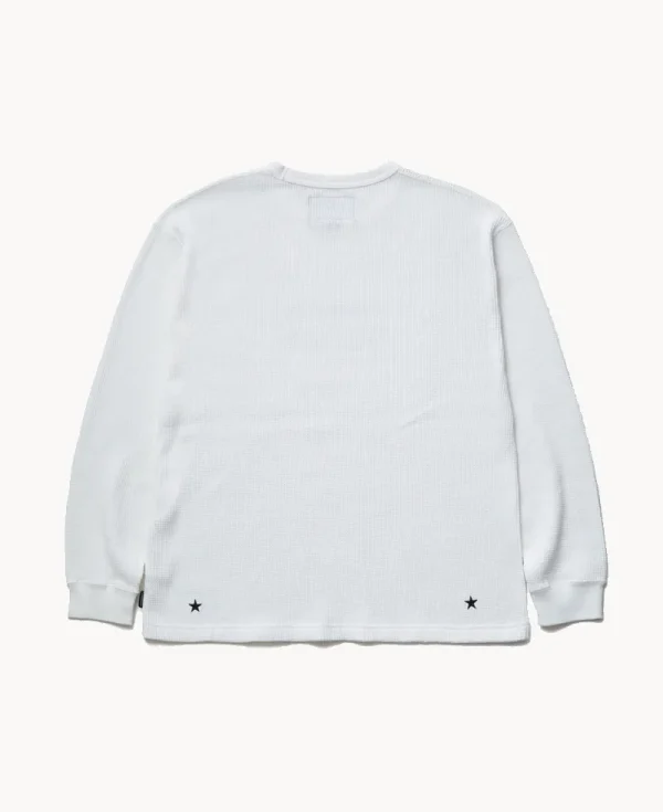 NEIGHBORHOOD NH x M&M. Waffle LS Crewneck – White