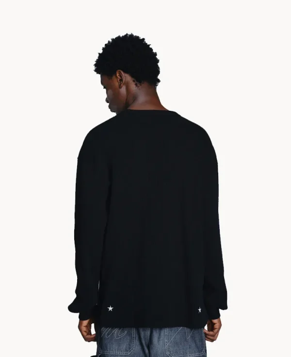 NEIGHBORHOOD NH x M&M. Waffle LS Crewneck – White