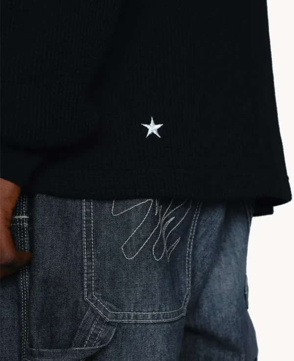 NEIGHBORHOOD NH x M&M. Waffle LS Crewneck – White
