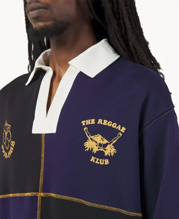 NICHOLAS DALEY Reggae Klub Rugby Jersey – Black Midnight 10oz Sweat