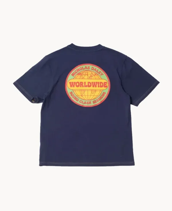 NICHOLAS DALEY Sound Clash Tee – Midnight 7.5oz Jersey