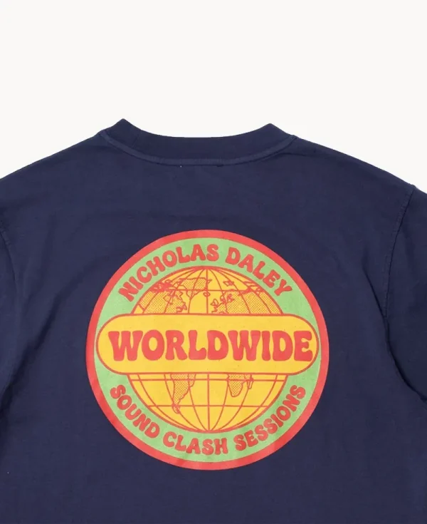 NICHOLAS DALEY Sound Clash Tee – Midnight 7.5oz Jersey