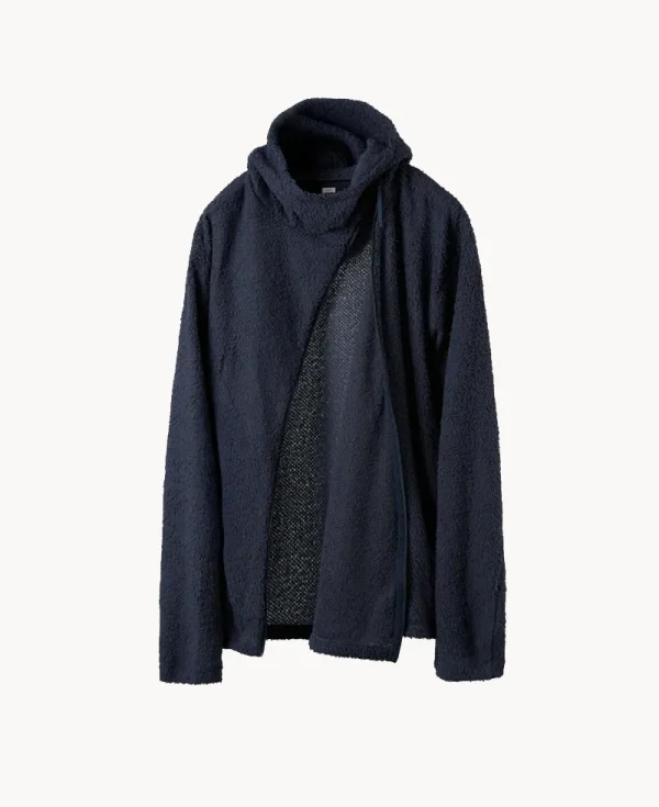 PAF Curved Fleece Hoodie (2026) – Navy