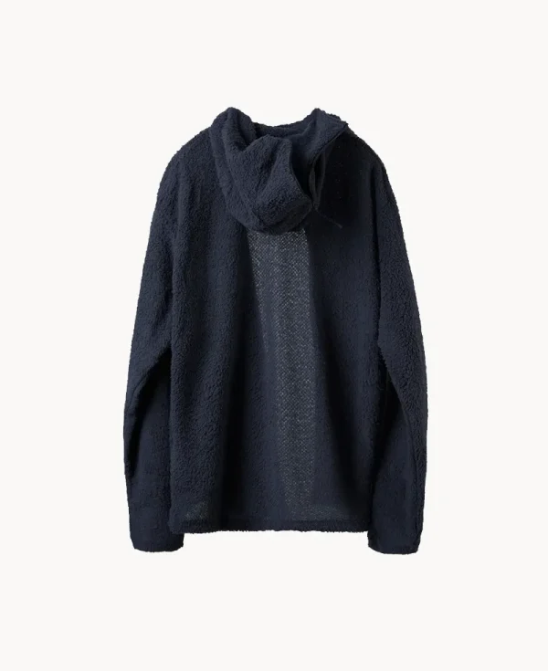 PAF Curved Fleece Hoodie (2026) – Navy