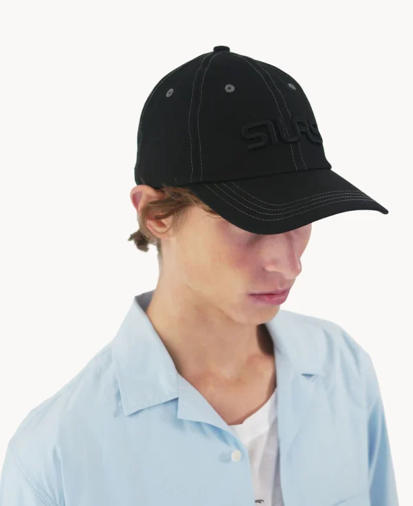 SILAS Silas Logo Cap – Washed Black