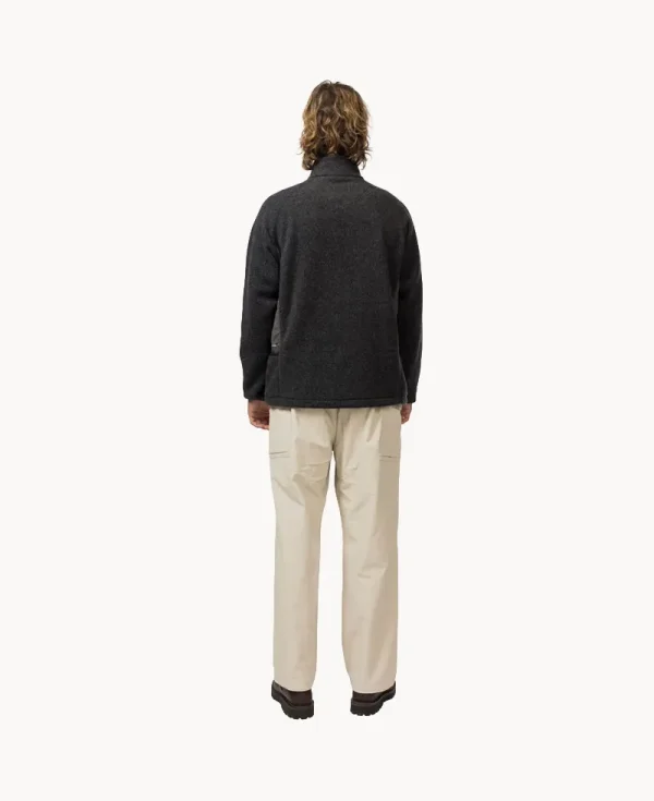 SNOW PEAK Calamai Wool Fleece Jacket - Charcoal