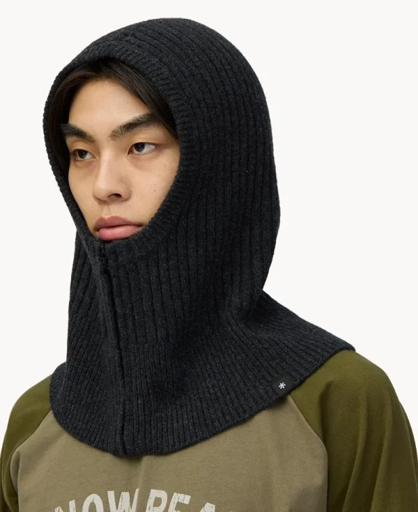 SNOW PEAK Knit Balaclava – Charcoal