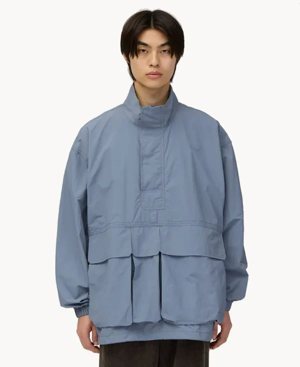 SNOW PEAK Nylon Double Rip Anorak Light Blue