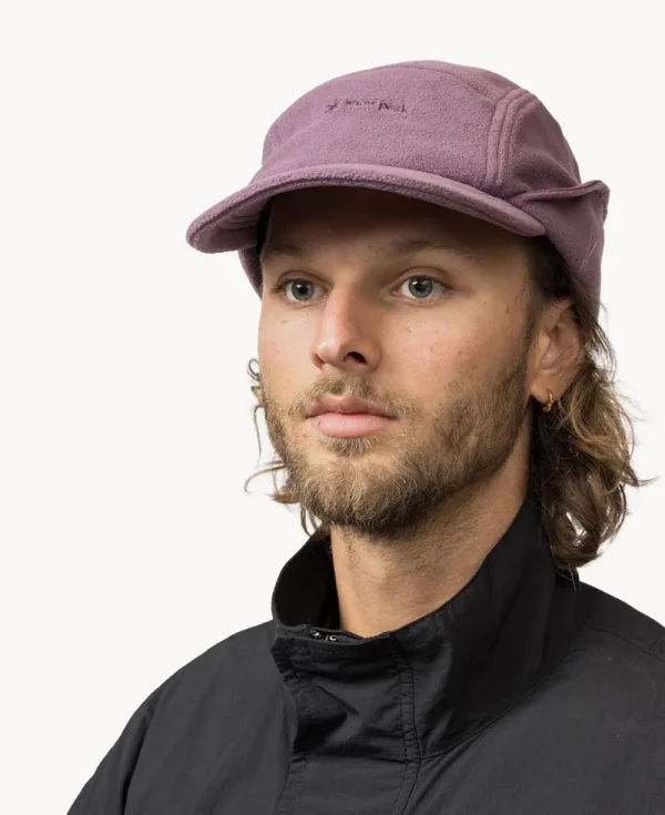 SNOW PEAK Polartec Ear Cuff Cap - Purple