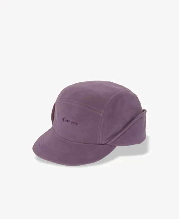 SNOW PEAK Polartec Ear Cuff Cap - Purple