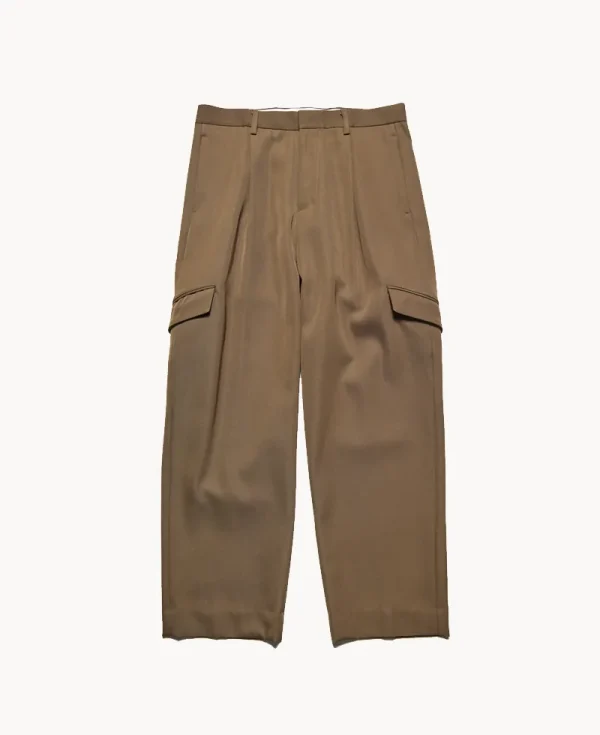 SOPHNET Doeskin Wool Side Pocket Slacks– Brown