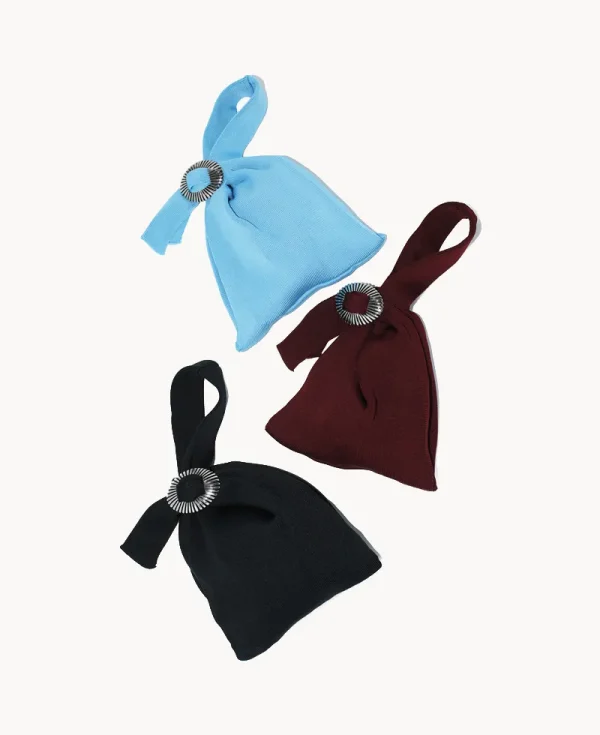 TOGA Concho Knit Bag – Dark Red