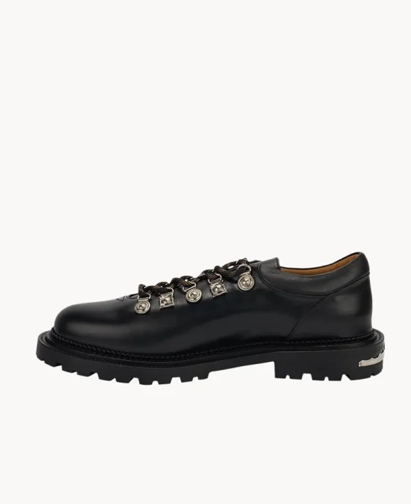 TOGA AJ1425 - BLACK HARD LEATHER Hiking Shoe - Black Hard Leather