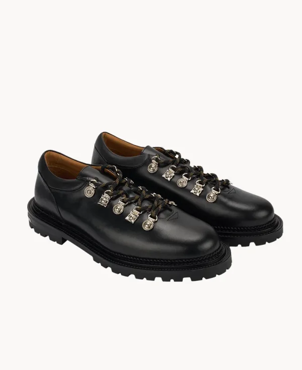 TOGA AJ1425 - BLACK HARD LEATHER Hiking Shoe - Black Hard Leather