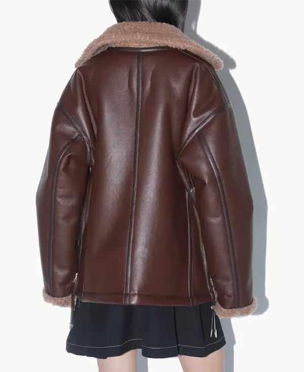 TOGA Boa Bonding Blouson – Brown