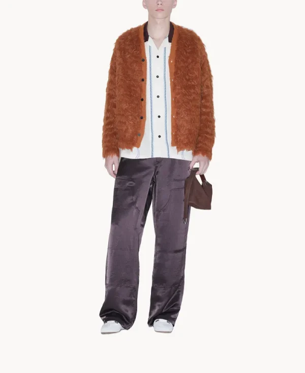 TOGA Shaggy Knit Cardigan – Gray