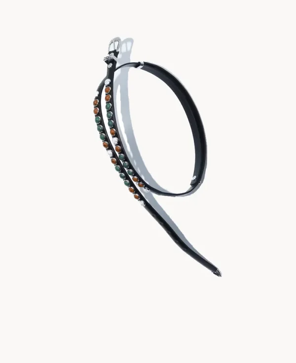 TOGA Stone Leather Belt – Black