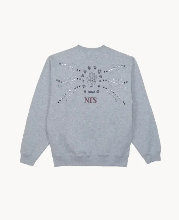TOGA x NTS Stud Sweatshirt – Light Gray