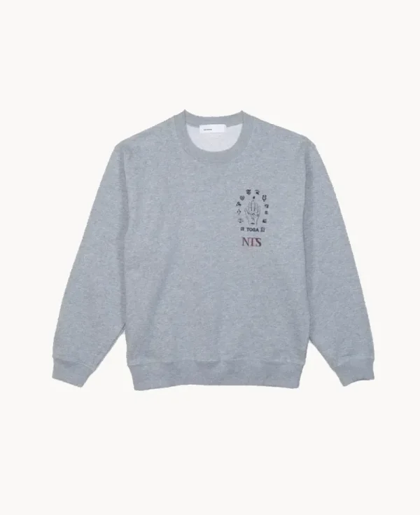 TOGA x NTS Stud Sweatshirt – Light Gray