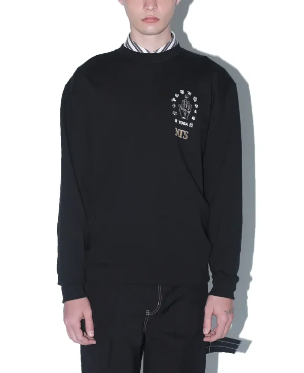 TOGA x NTS Stud Sweatshirt – Light Gray