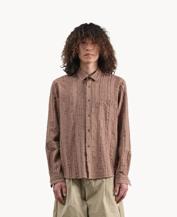 YMC Curtis Shirt – Brown Multi